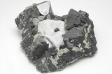 Octahedral Magnetite Crystal Cluster - Russia #209451-1